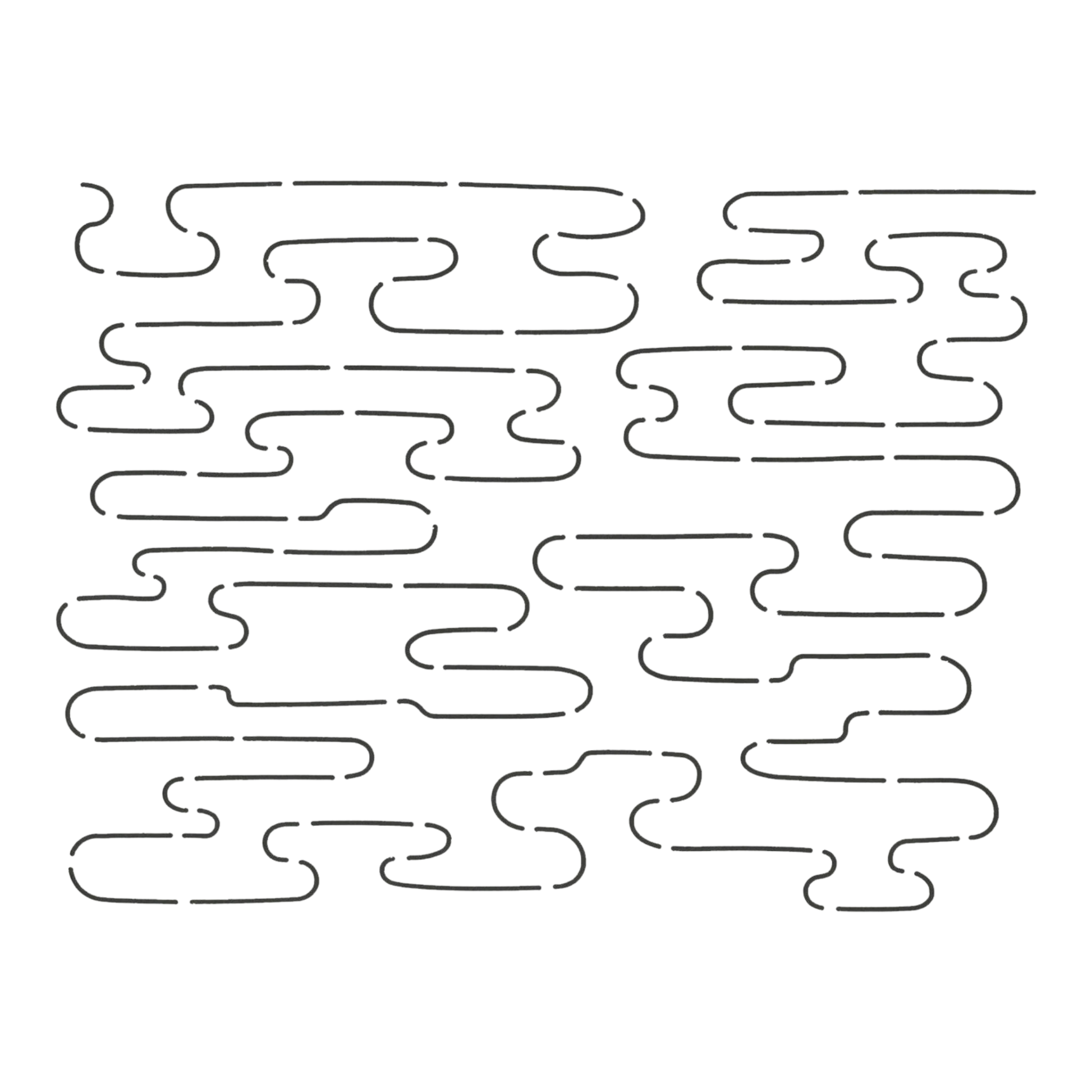 Quilt Stencil Pond Ripples for precise cutting, marking and patchwork