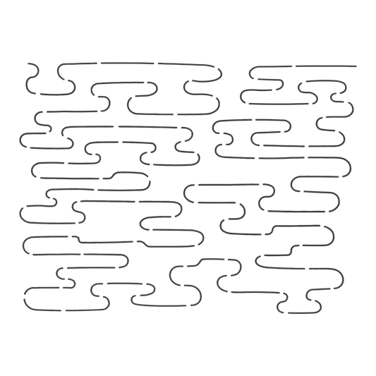 Quilt Stencil Pond Ripples for precise cutting, marking and patchwork