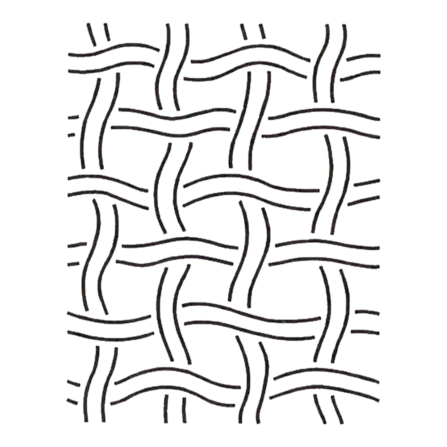 Quilt Stencil - Basket Weave Background for precise cutting, marking and patchwork
