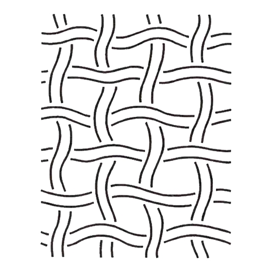 Quilt Stencil - Basket Weave Background for precise cutting, marking and patchwork