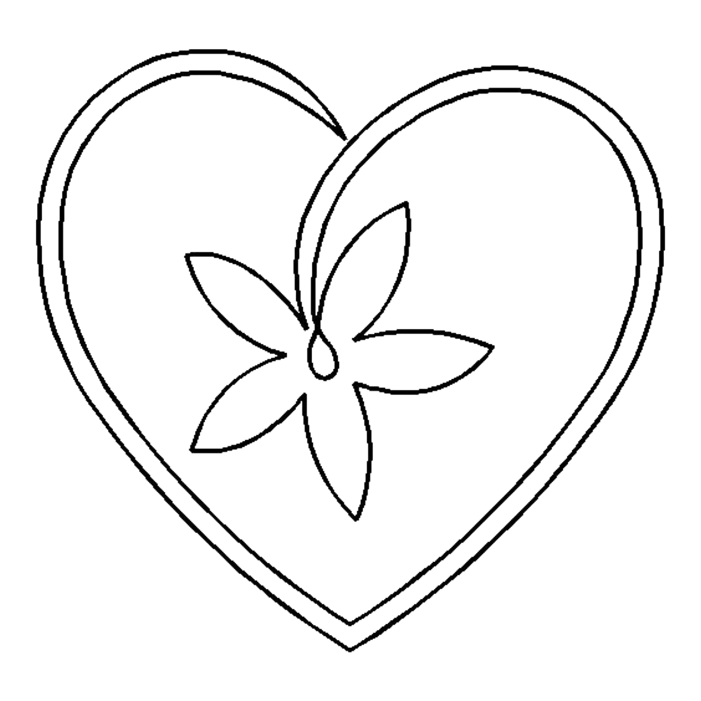 Quilt Stencil Star Flower Heart for precise cutting, marking and patchwork