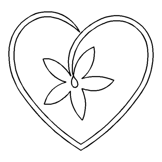 Quilt Stencil Star Flower Heart for precise cutting, marking and patchwork