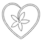 Quilt Stencil Star Flower Heart for precise cutting, marking and patchwork
