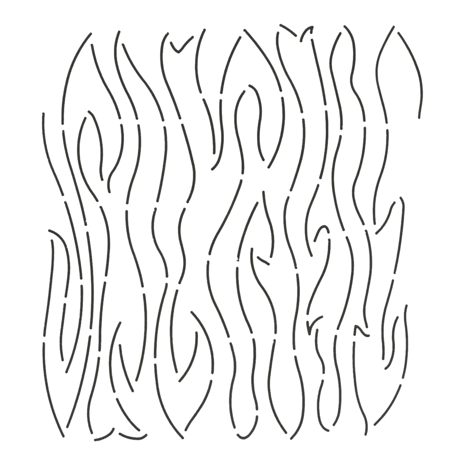 Quilt Stencil Silk Finish Woodgrain 229 mm for precise cutting, marking and patchwork