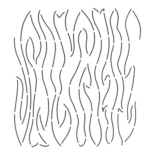 Quilt Stencil Silk Finish Woodgrain 229 mm for precise cutting, marking and patchwork