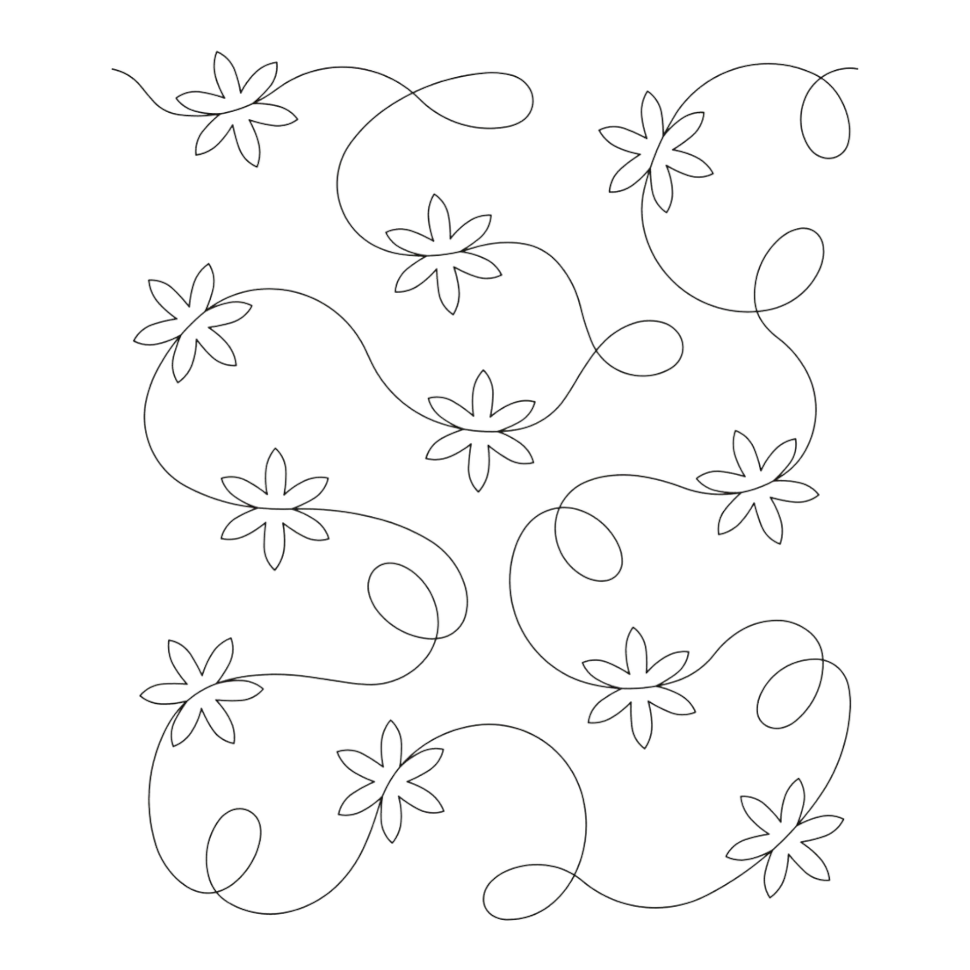 Quilt Let it Snow Stipple Stencil for precise cutting, marking and patchwork