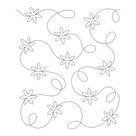 Quilt Let it Snow Stipple Stencil for precise cutting, marking and patchwork