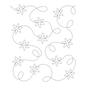 Quilt Let it Snow Stipple Stencil for precise cutting, marking and patchwork