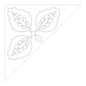 Quilt Stencil Pomegranate Setting Triangle 254 mm x 381 mm for precise cutting, marking and patchwork