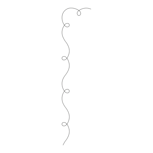 Quilt Stencil - Little Yarn Border 76 mm x 305 mm for precise cutting, marking and patchwork