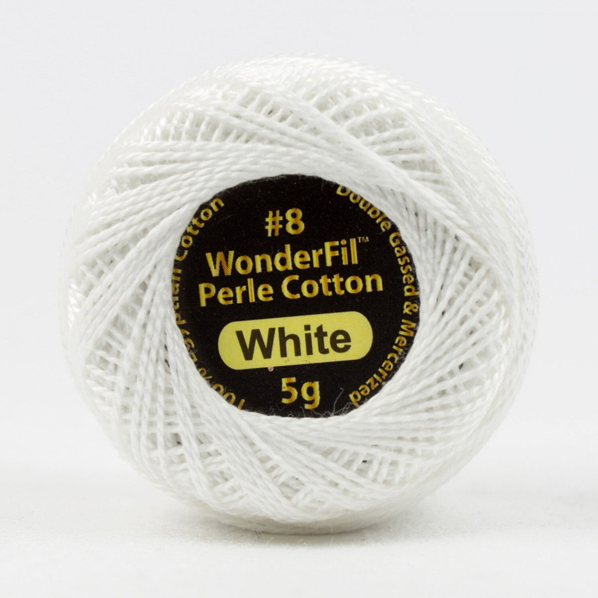 WonderFil Eleganza 8wt Solid 100 WHITE