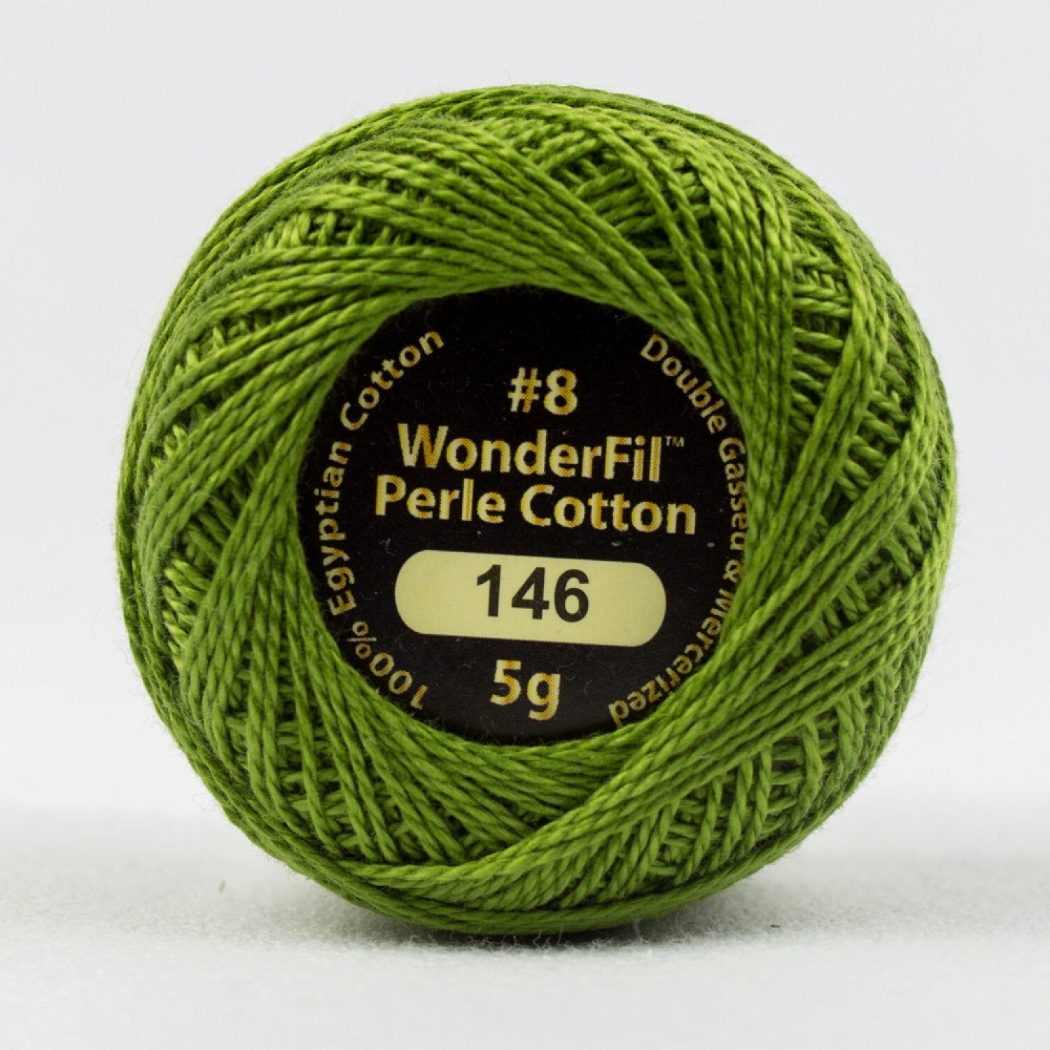 Eleganza 8wt Solid Perle Cotton Ball - SUSHI for embroidery, stitching and decorative needlework