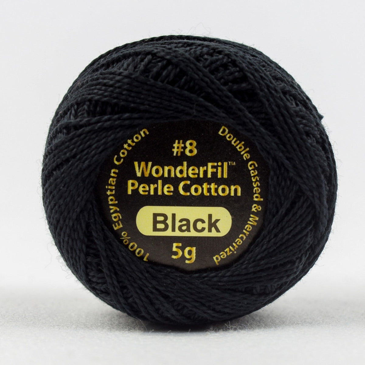 WonderFil Eleganza 8wt Solid 200 BLACK