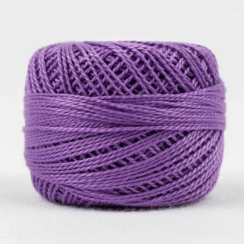 Eleganza 8wt Solid Perle Cotton Ball - LILAC for embroidery, stitching and decorative needlework