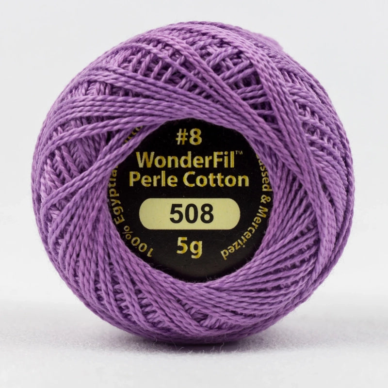Eleganza 8wt Solid Perle Cotton Ball - FUSCHIA for embroidery, stitching and decorative needlework