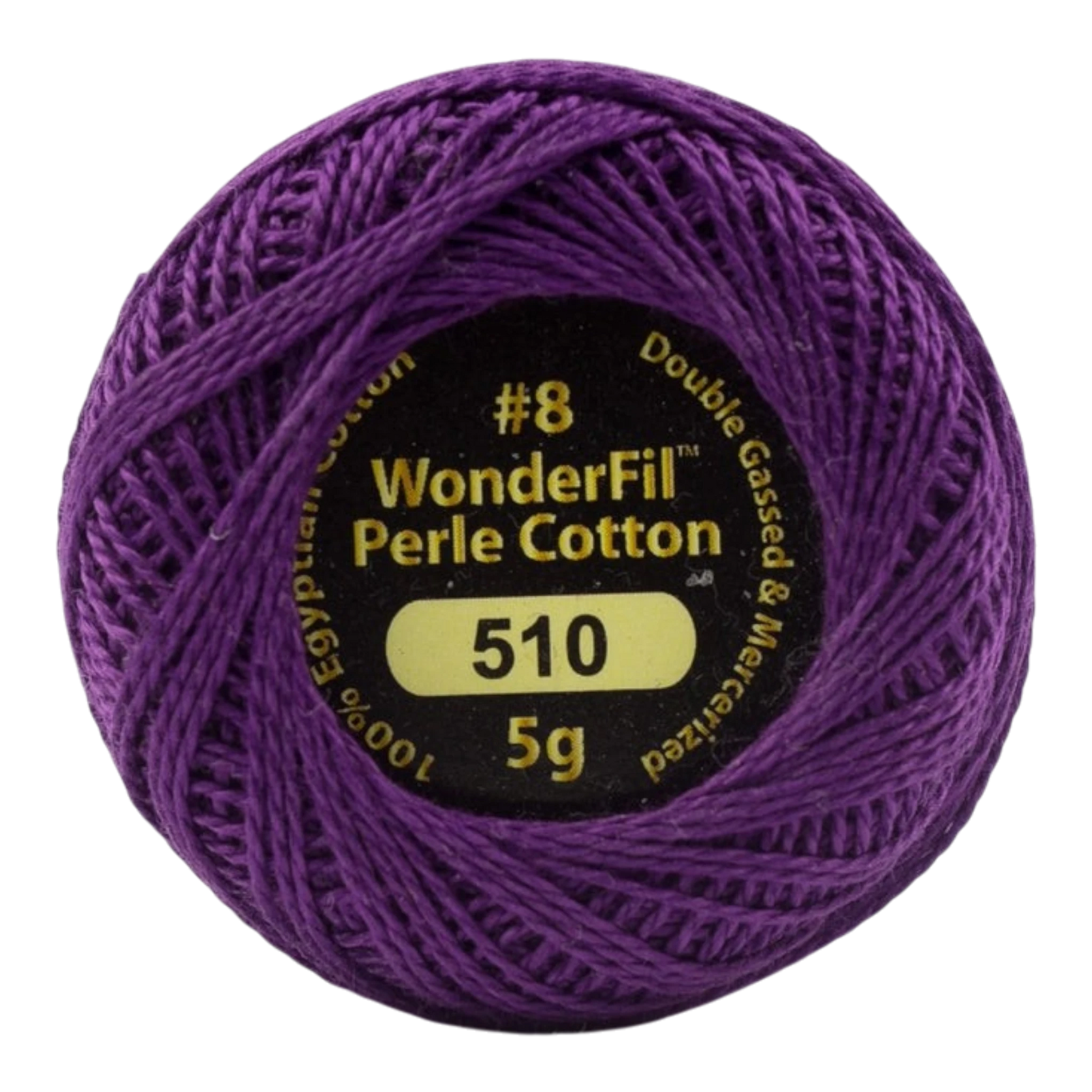 Eleganza 8wt Solid Perle Cotton Ball - CRIMSON for embroidery, stitching and decorative needlework