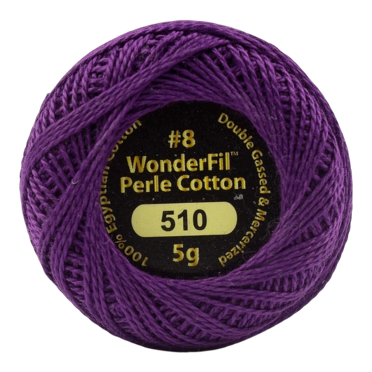 Eleganza 8wt Solid Perle Cotton Ball - CRIMSON for embroidery, stitching and decorative needlework