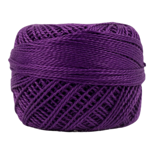 Eleganza 8wt Solid Perle Cotton Ball - CRIMSON for embroidery, stitching and decorative needlework