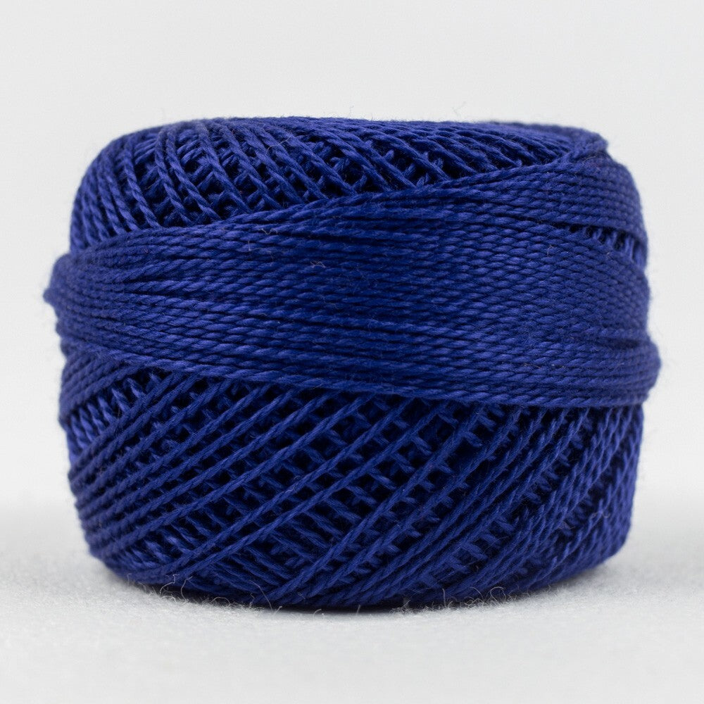 Eleganza 8wt Solid Perle Cotton Ball - PURPLE HEART for embroidery, stitching and decorative needlework
