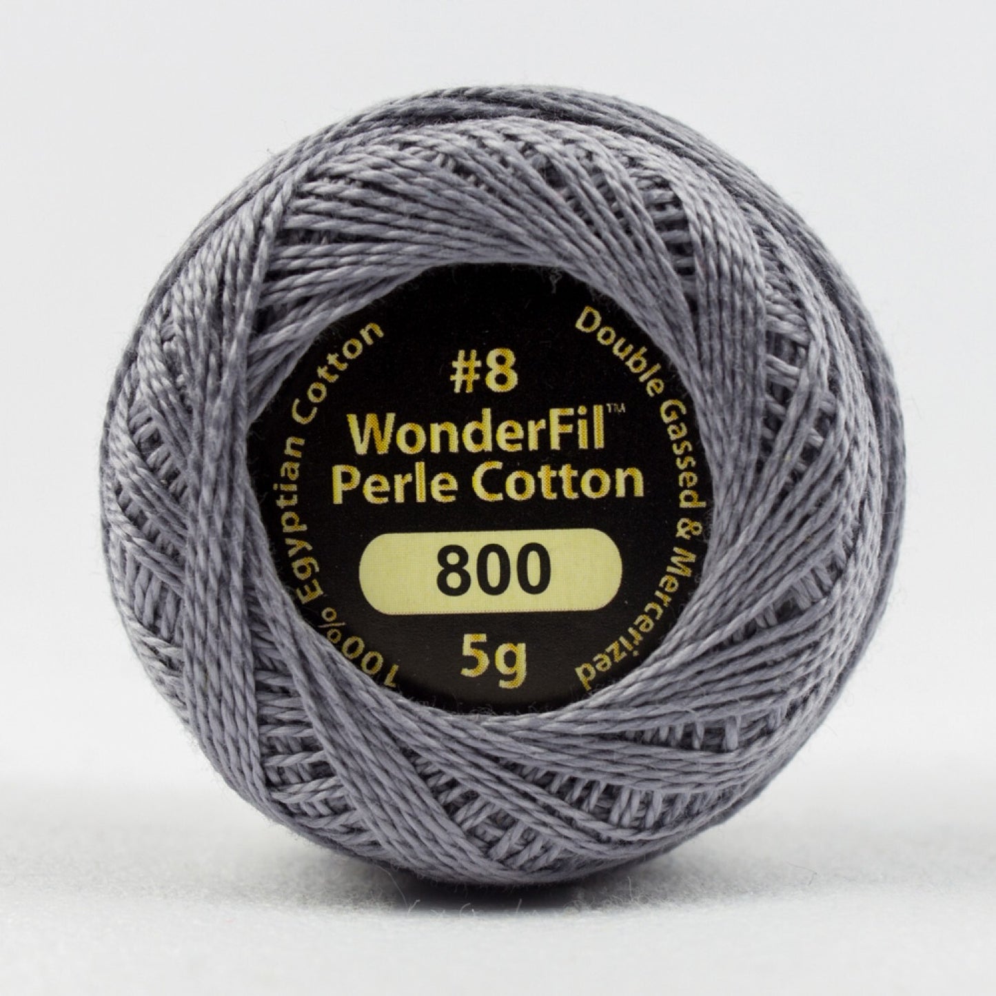 Eleganza 8wt Solid Perle Cotton Ball - SPUN PEARL for embroidery, stitching and decorative needlework