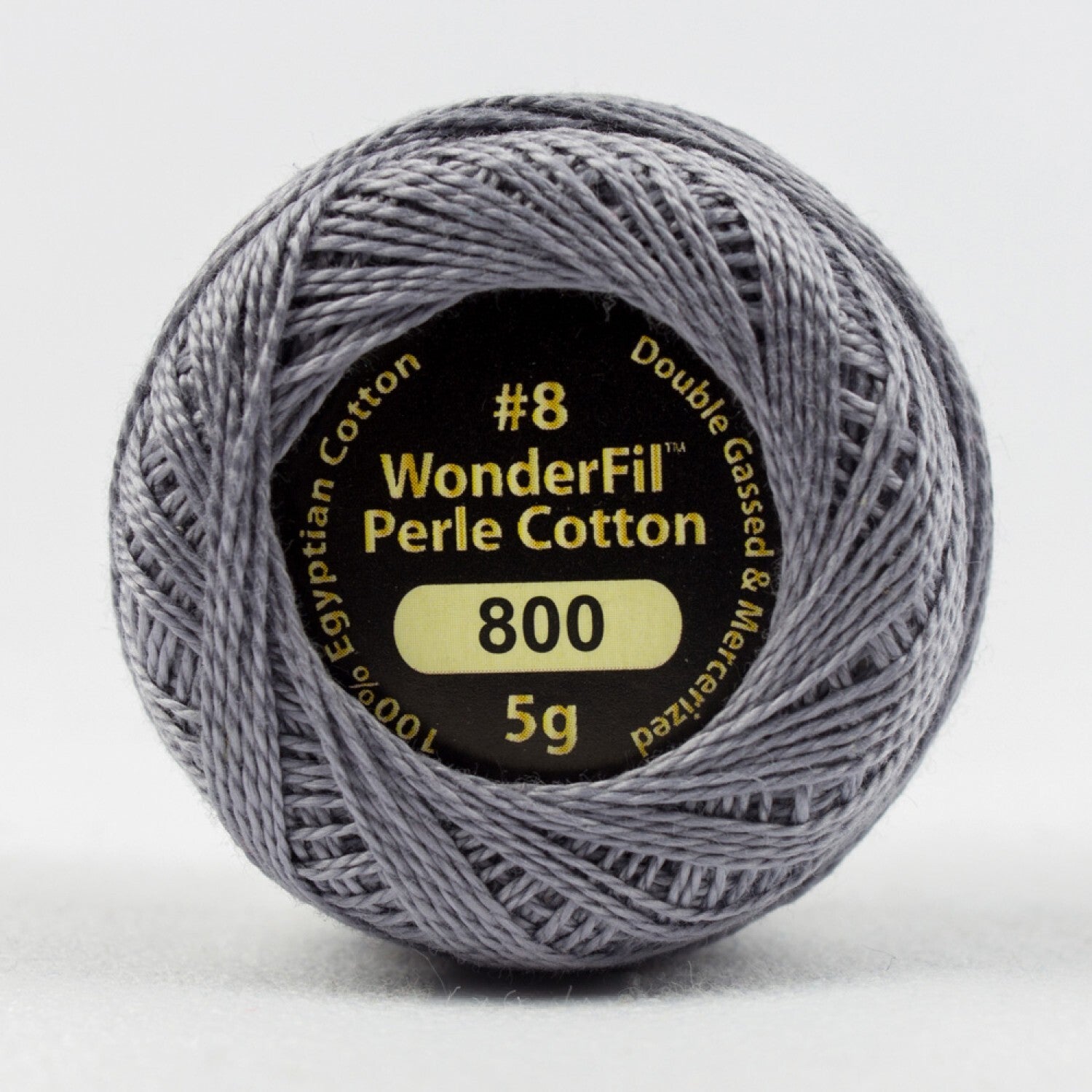 Eleganza 8wt Solid Perle Cotton Ball - SPUN PEARL for embroidery, stitching and decorative needlework