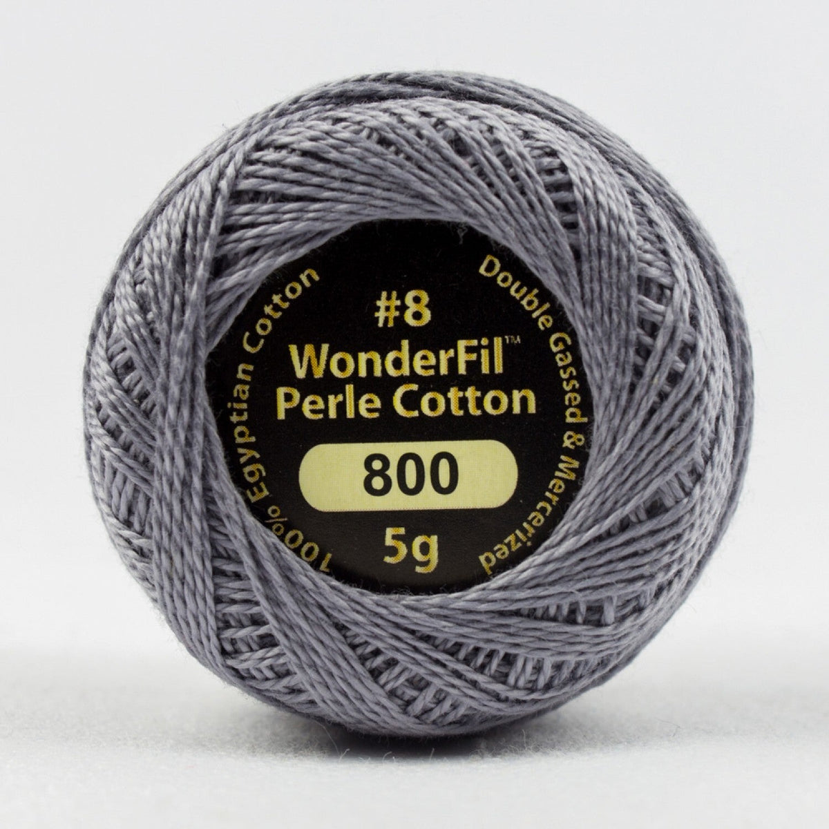 WonderFil Eleganza 8wt Solid 800 SPUN PEARL