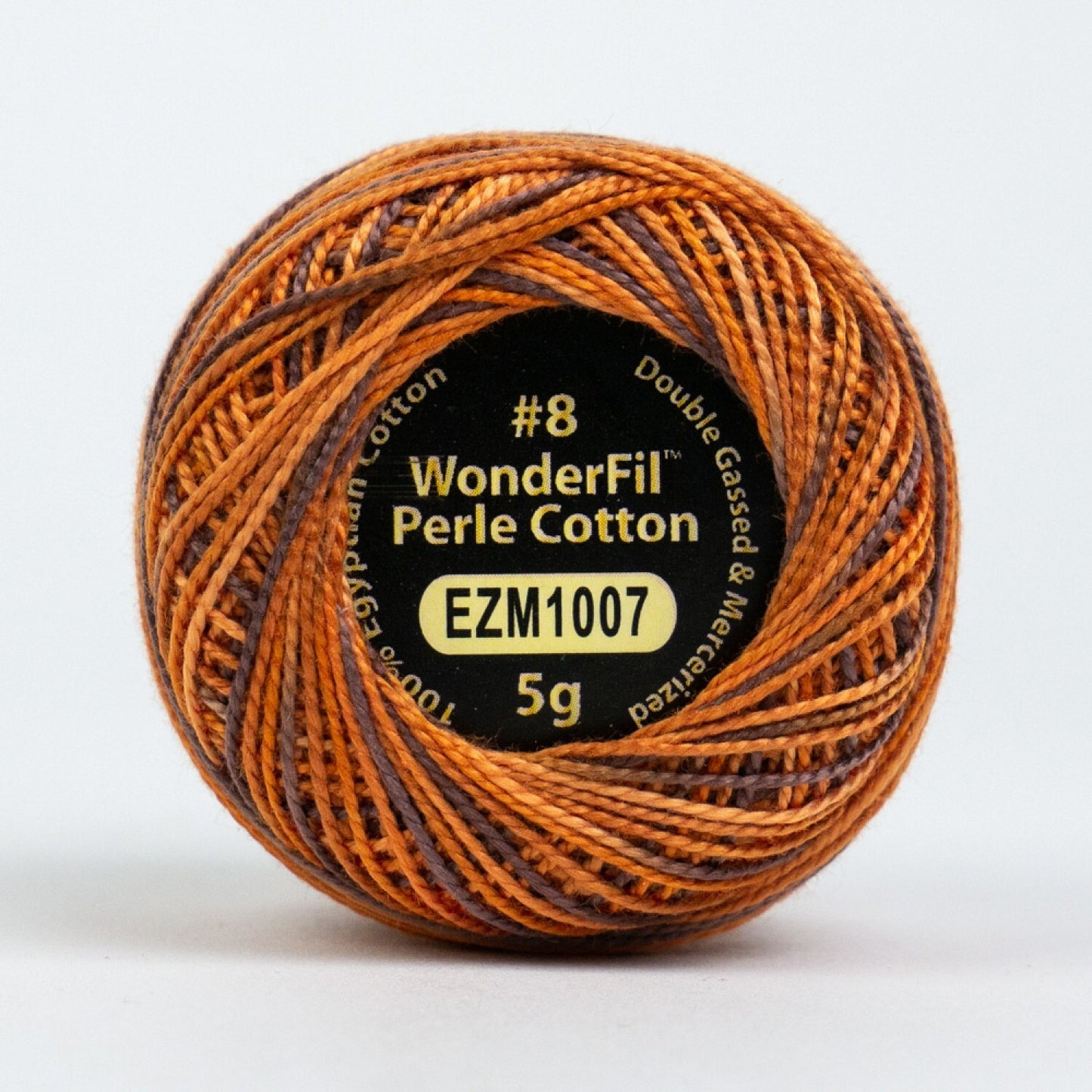 Eleganza 8wt Variegated Perle Cotton Ball - HARVEST for embroidery, stitching and decorative needlework