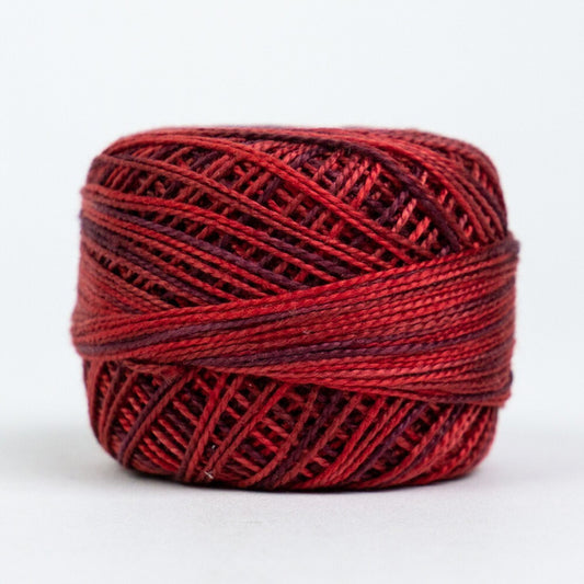 Eleganza 8wt Variegated Perle Cotton Ball - HEART BEAT for embroidery, stitching and decorative needlework