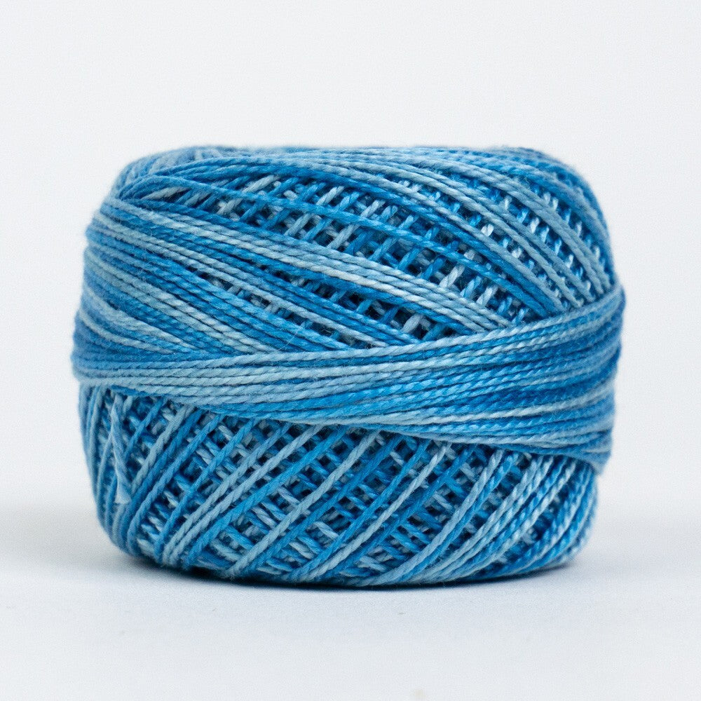 Eleganza 8wt Variegated Perle Cotton Ball - OCEANIC for embroidery, stitching and decorative needlework