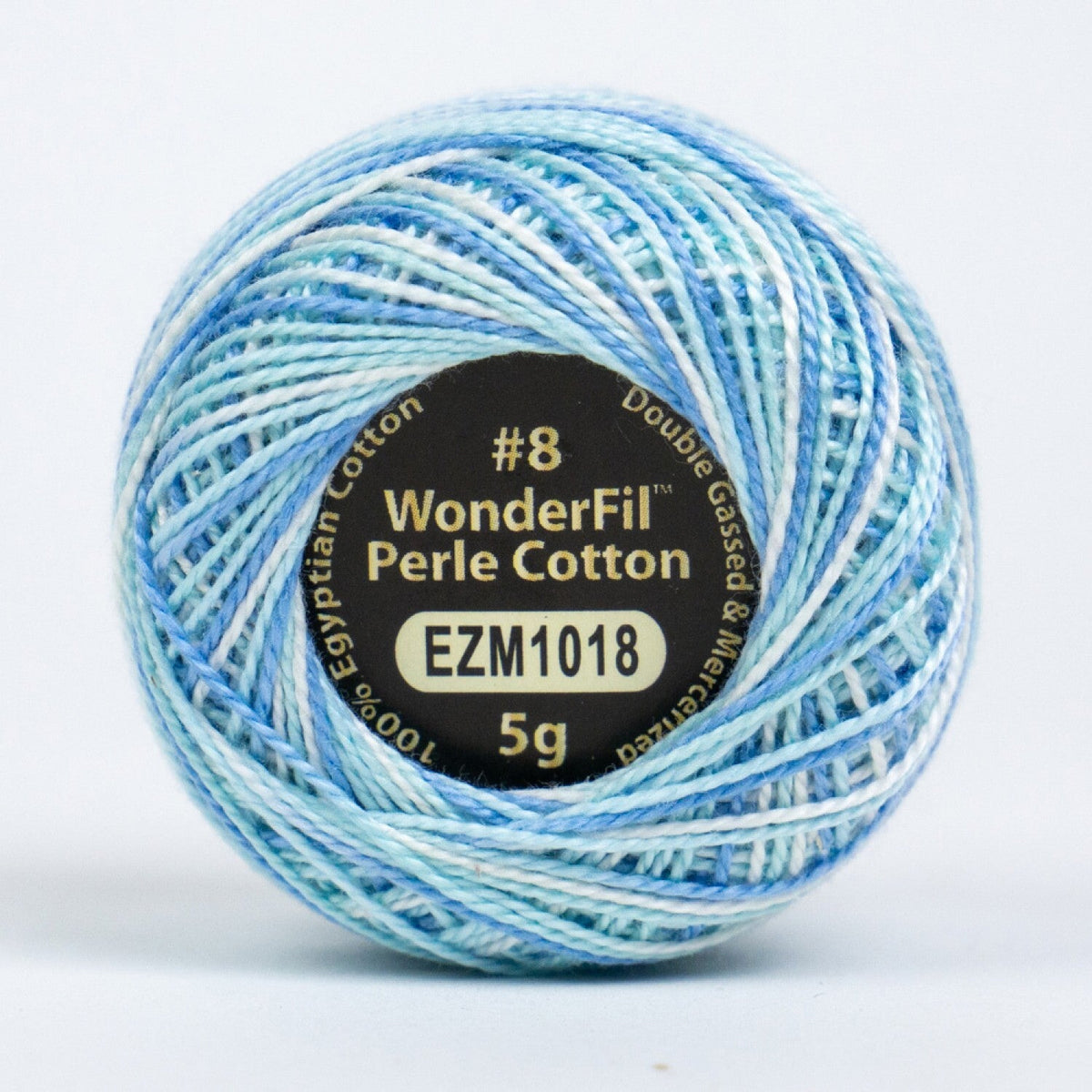 WonderFil Eleganza 8wt Variegated 1018 GLACIER