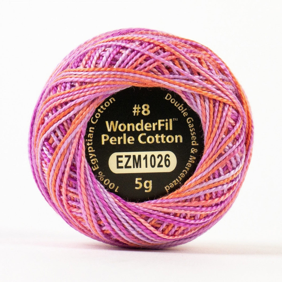 WonderFil Eleganza 8wt Variegated 1026 FRENCH MACARON