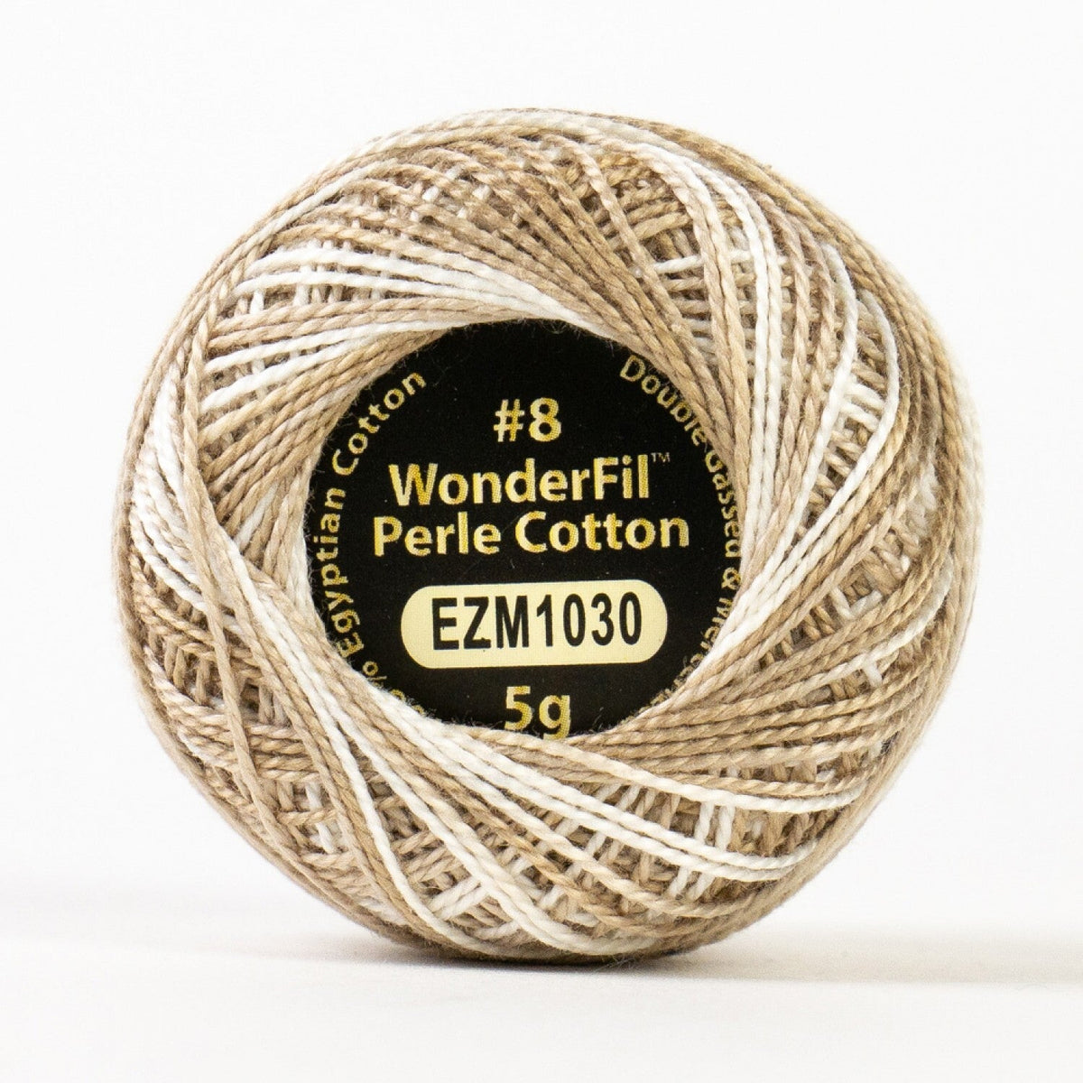 WonderFil Eleganza 8wt Variegated 1030 LINEN