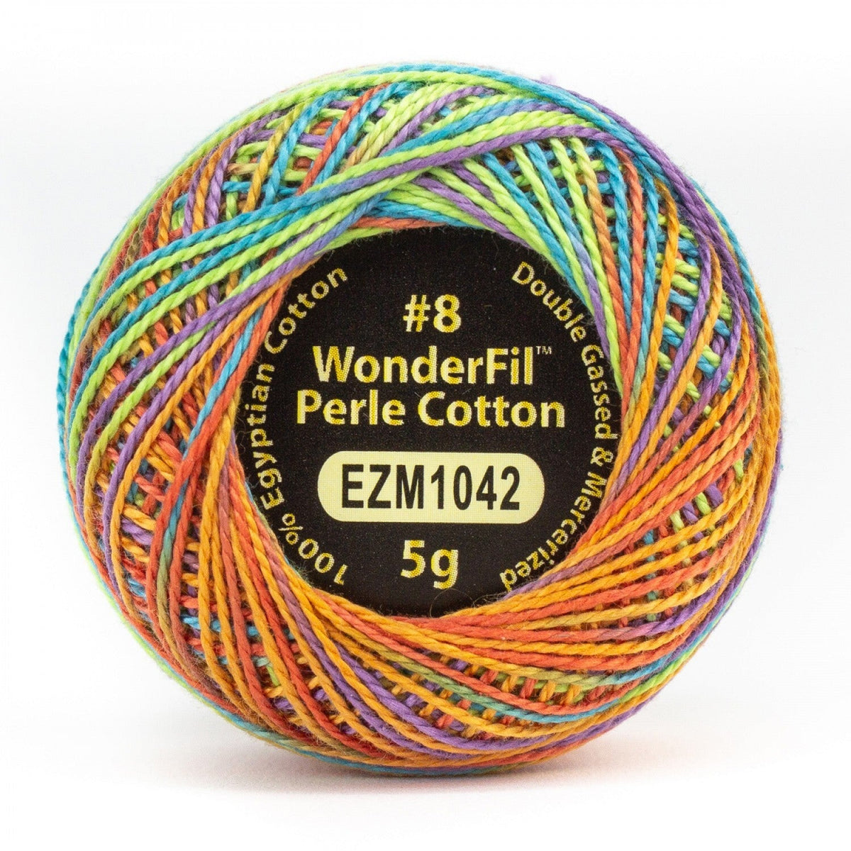 WonderFil Eleganza 8wt Variegated 1042 FRUITY CEREAL