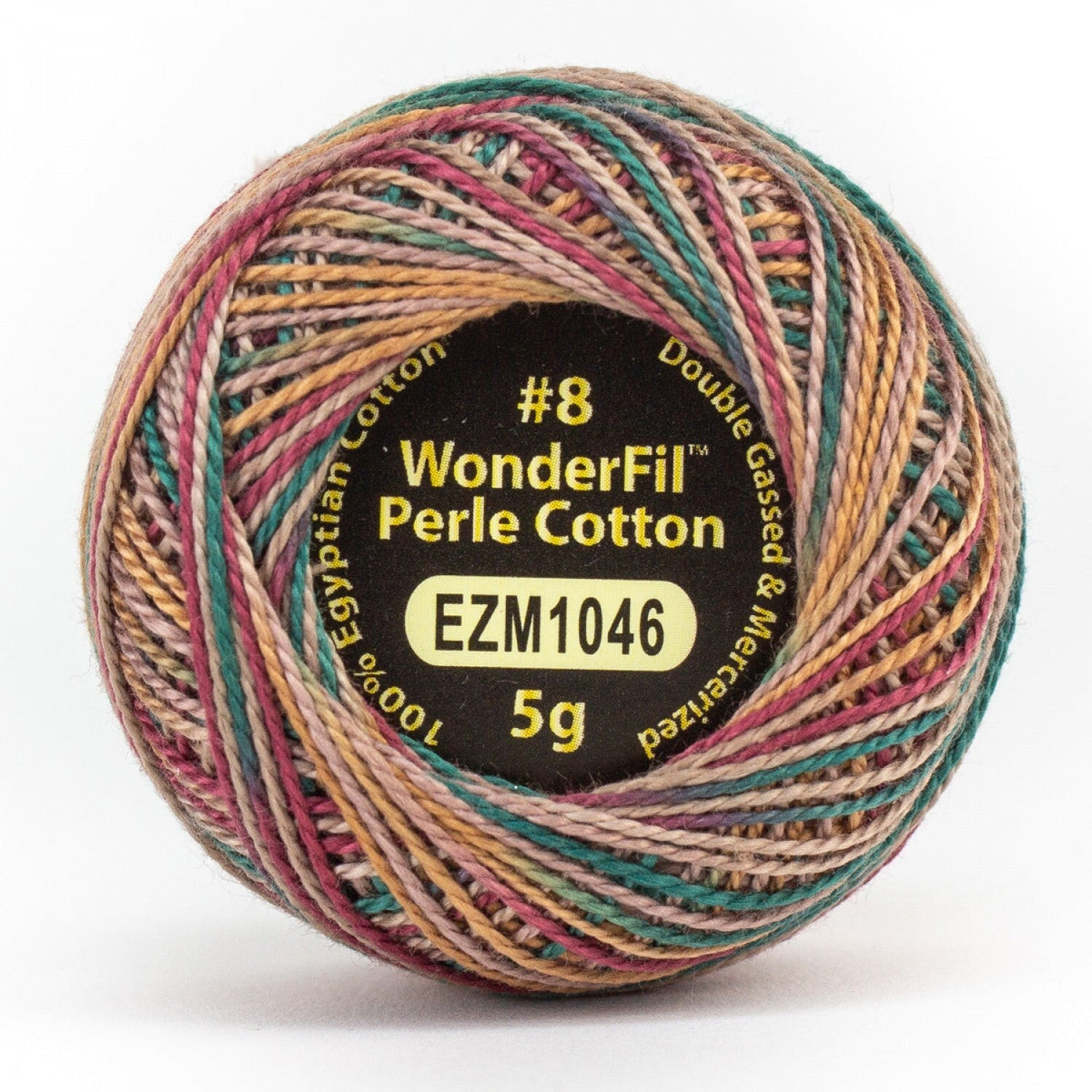 WonderFil Eleganza 8wt Variegated 1046 COZY DEN