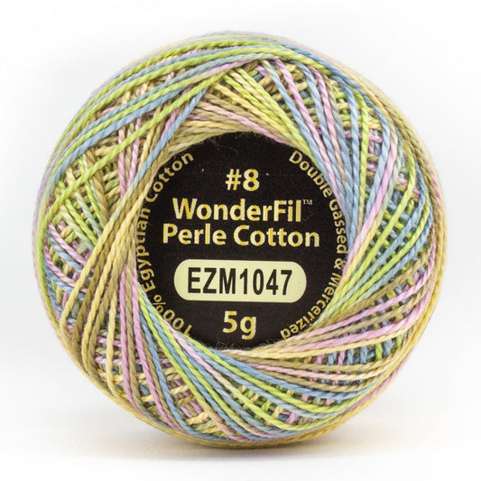 Eleganza 8wt Variegated Perle Cotton Ball - EGG HUNT for embroidery, stitching and decorative needlework