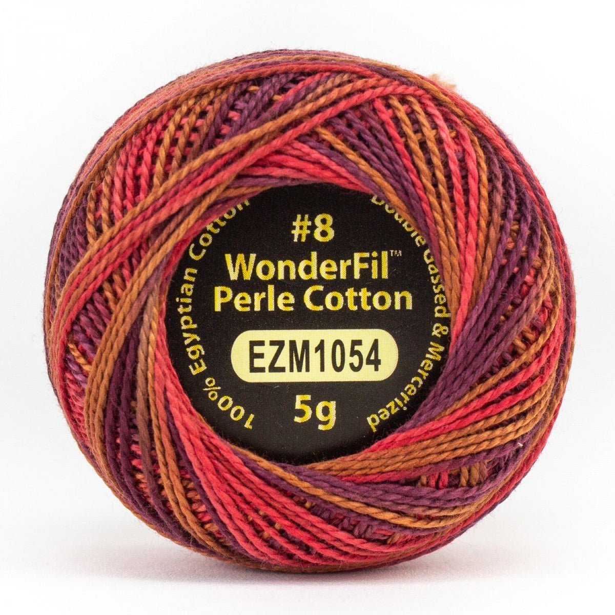 WonderFil Eleganza 8wt Variegated 1054 MULLED WINE
