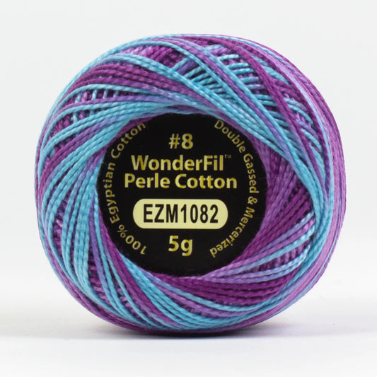 Eleganza 8wt Variegated Perle Cotton – Rock Pool 5g Ball 42yd