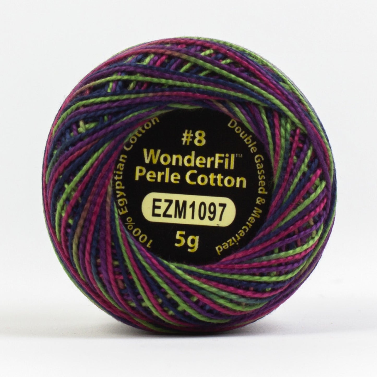 Eleganza 8wt Variegated Perle Cotton Ball-PARROT for embroidery, stitching and decorative needlework