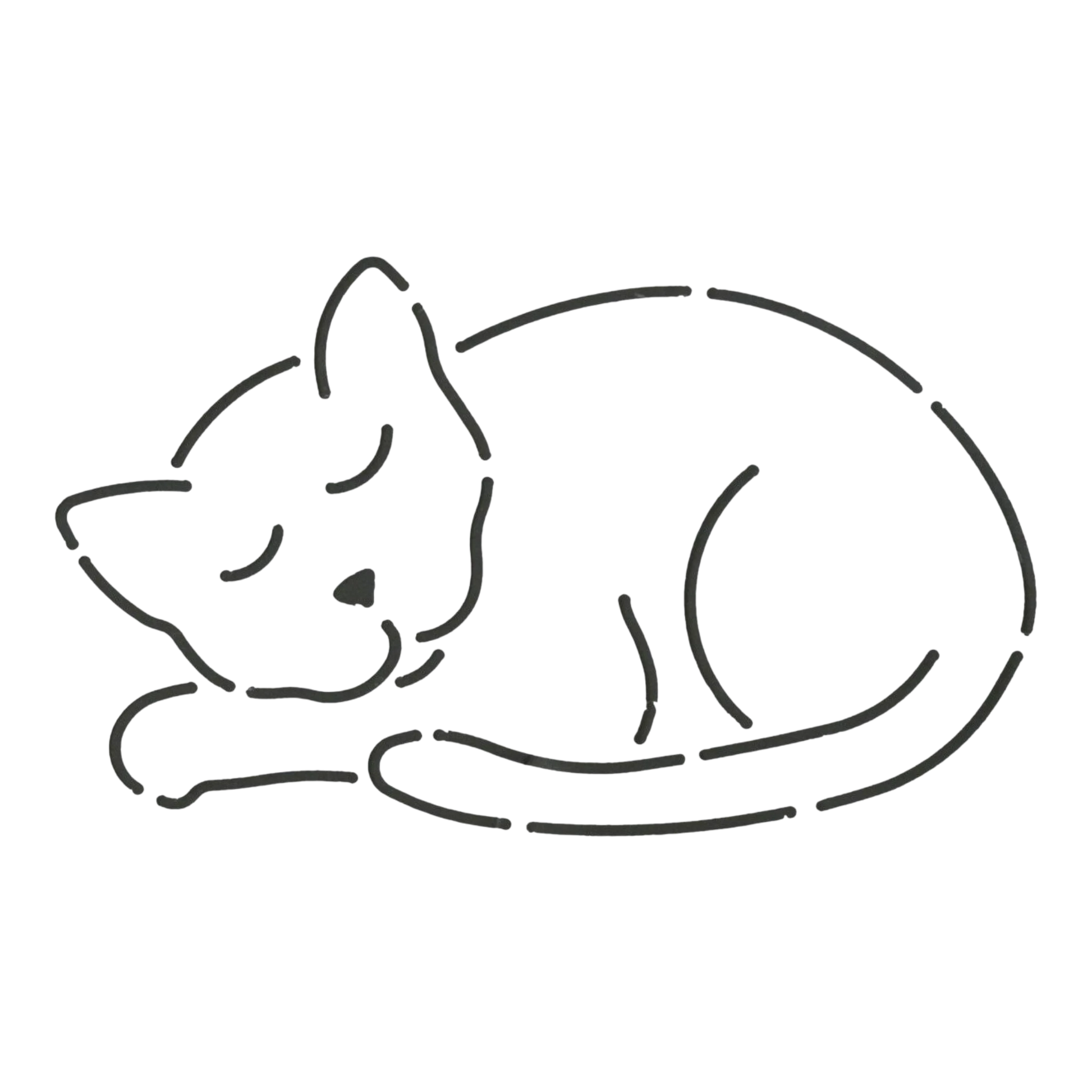 Catnapper 127 mm x 76 mm Quilt Stencil for precise cutting, marking and patchwork
