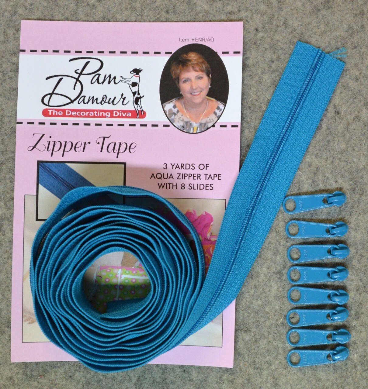 Reversible Coil Zipper - #5 - 3 Yards / 8 Slides for bag making and sewing projects