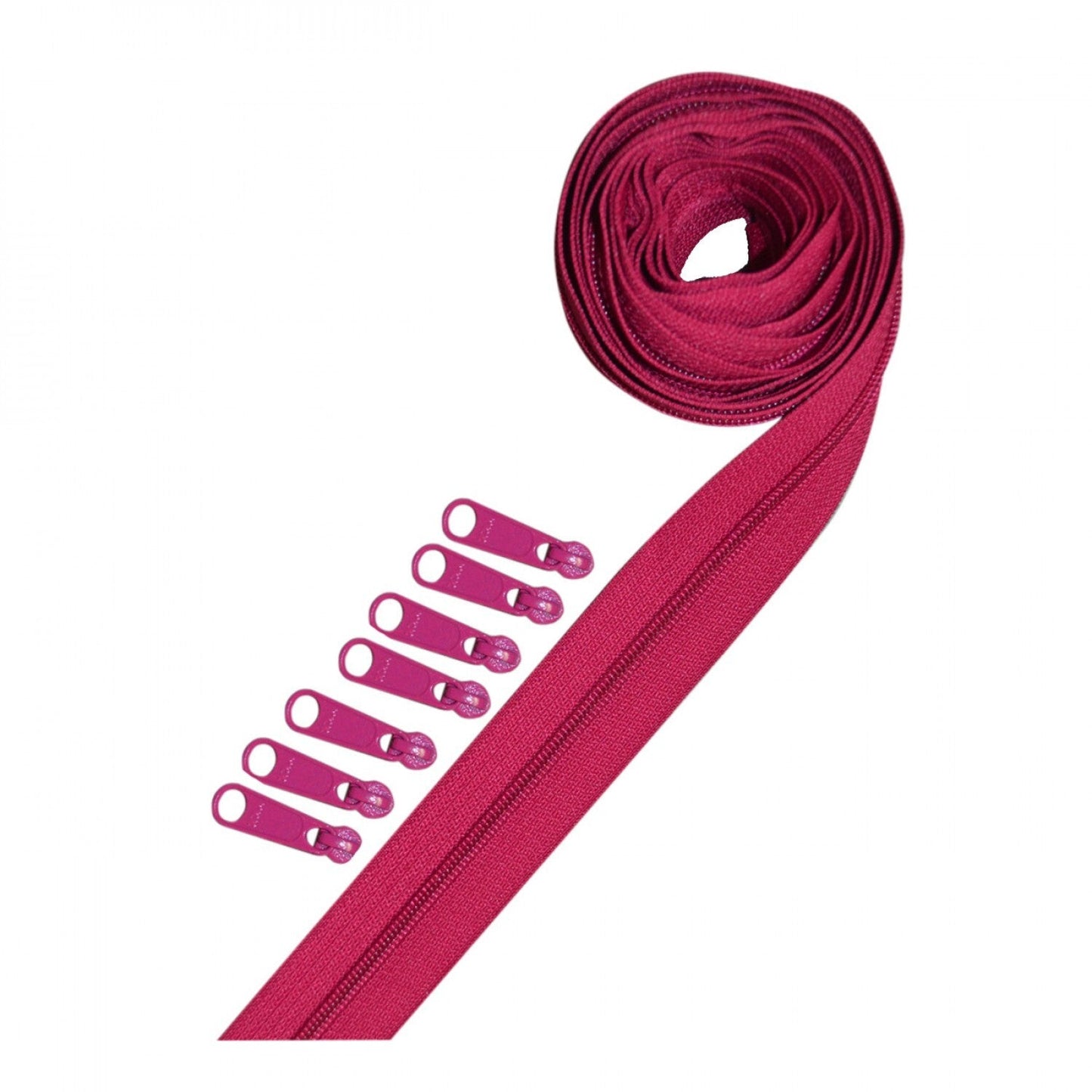 Reversible Coil Zipper - #5 - 3 Yards / 8 Slides for bag making and sewing projects