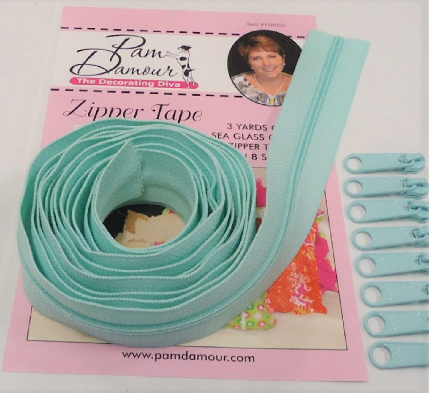 Reversible Coil Zipper - #5 - 3 Yards / 8 Slides for bag making and sewing projects