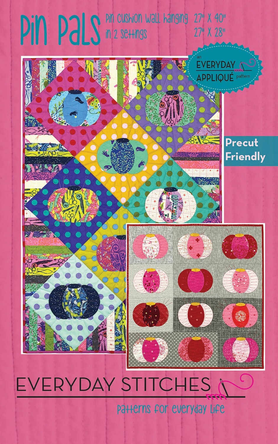 Pin Pals Quilt Pattern , quilting and needlework