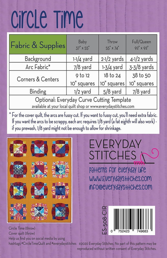 Circle Time Quilt Pattern , quilting and craft projects