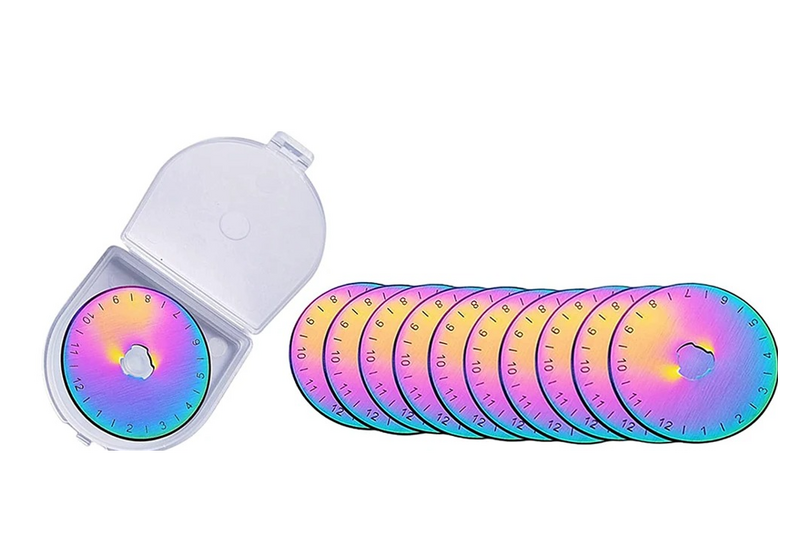 Everything Fabric 45mm Titanium Rotary Blades 10 Pack