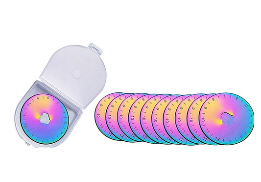 Everything Fabric 45mm Titanium Rotary Blades 10 Pack