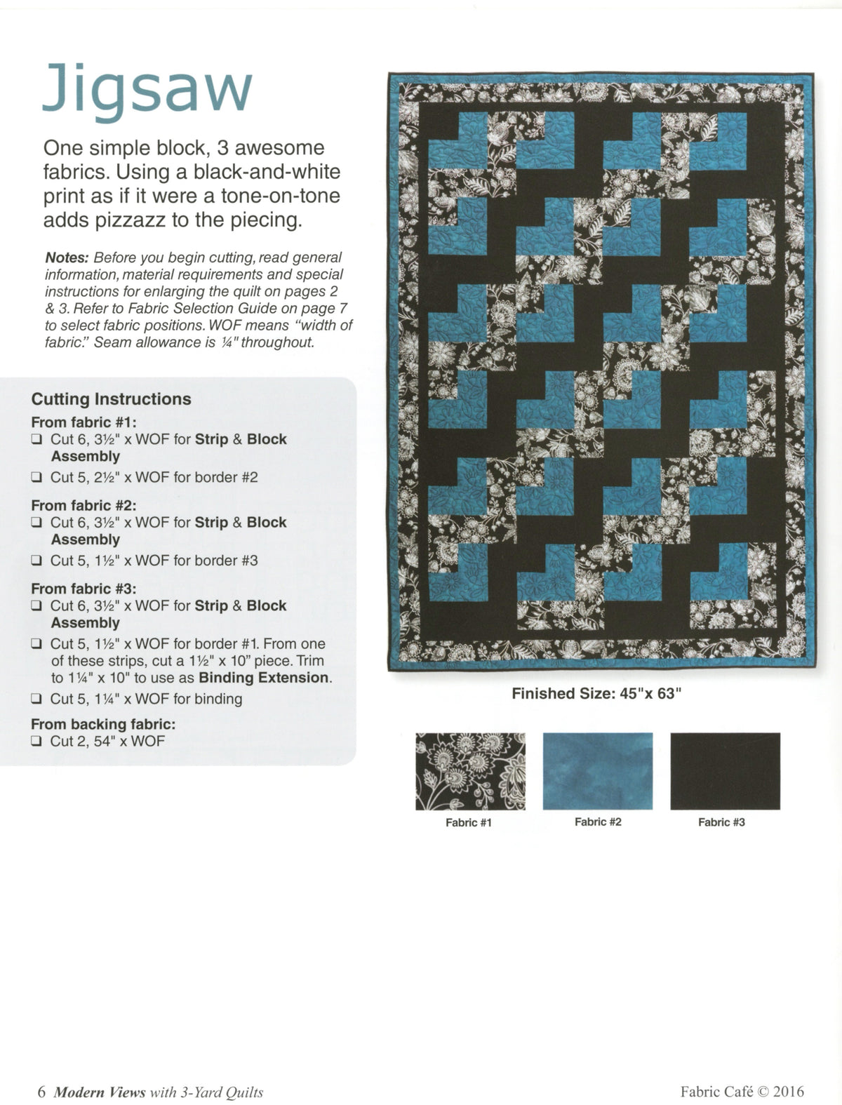 3-Yard Quilts - Modern views BOOK – project preview 3