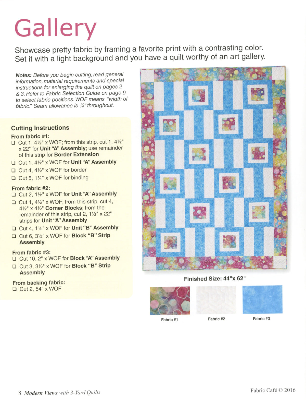 3-Yard Quilts - Modern views BOOK – project preview 4
