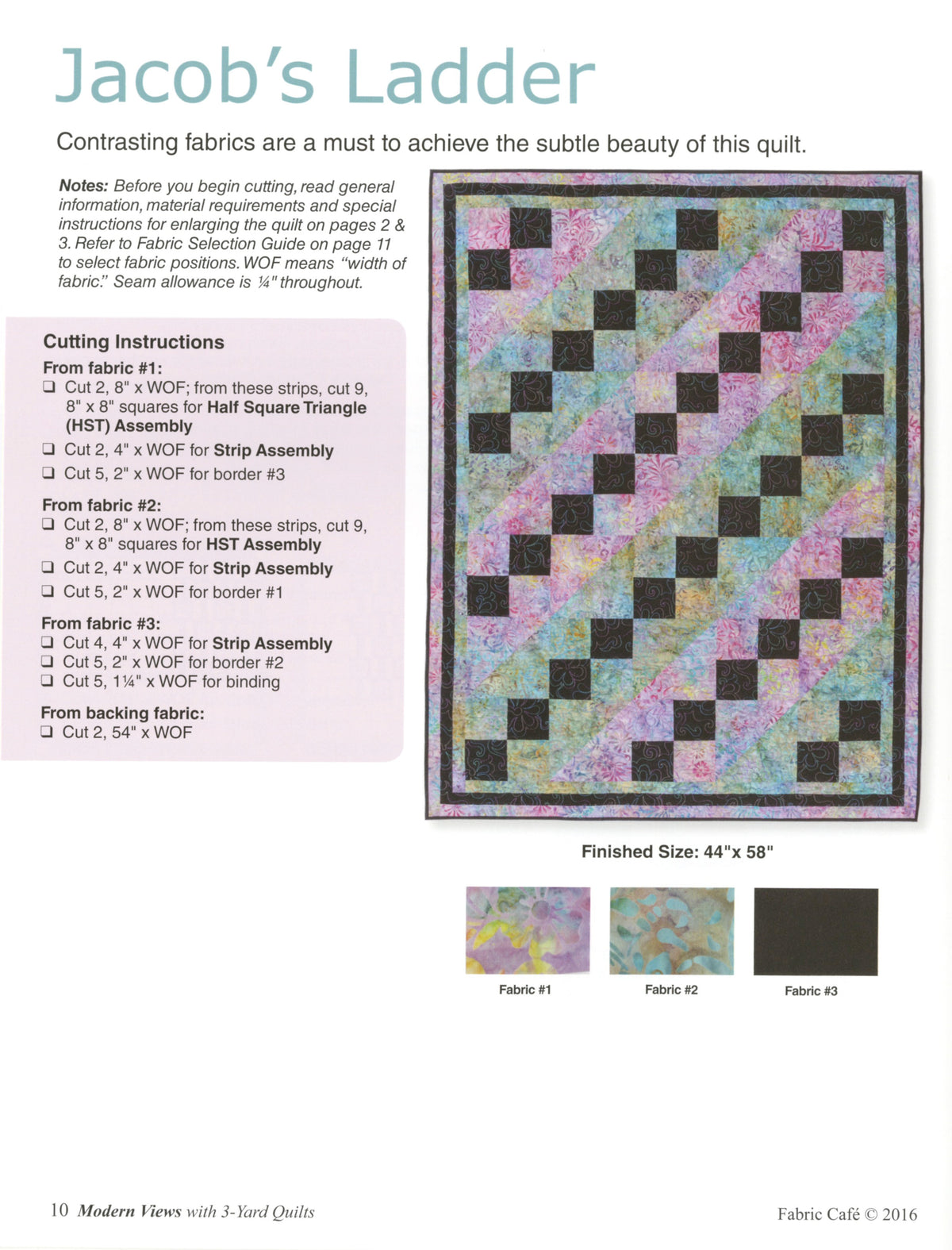 3-Yard Quilts - Modern views BOOK – project preview 5