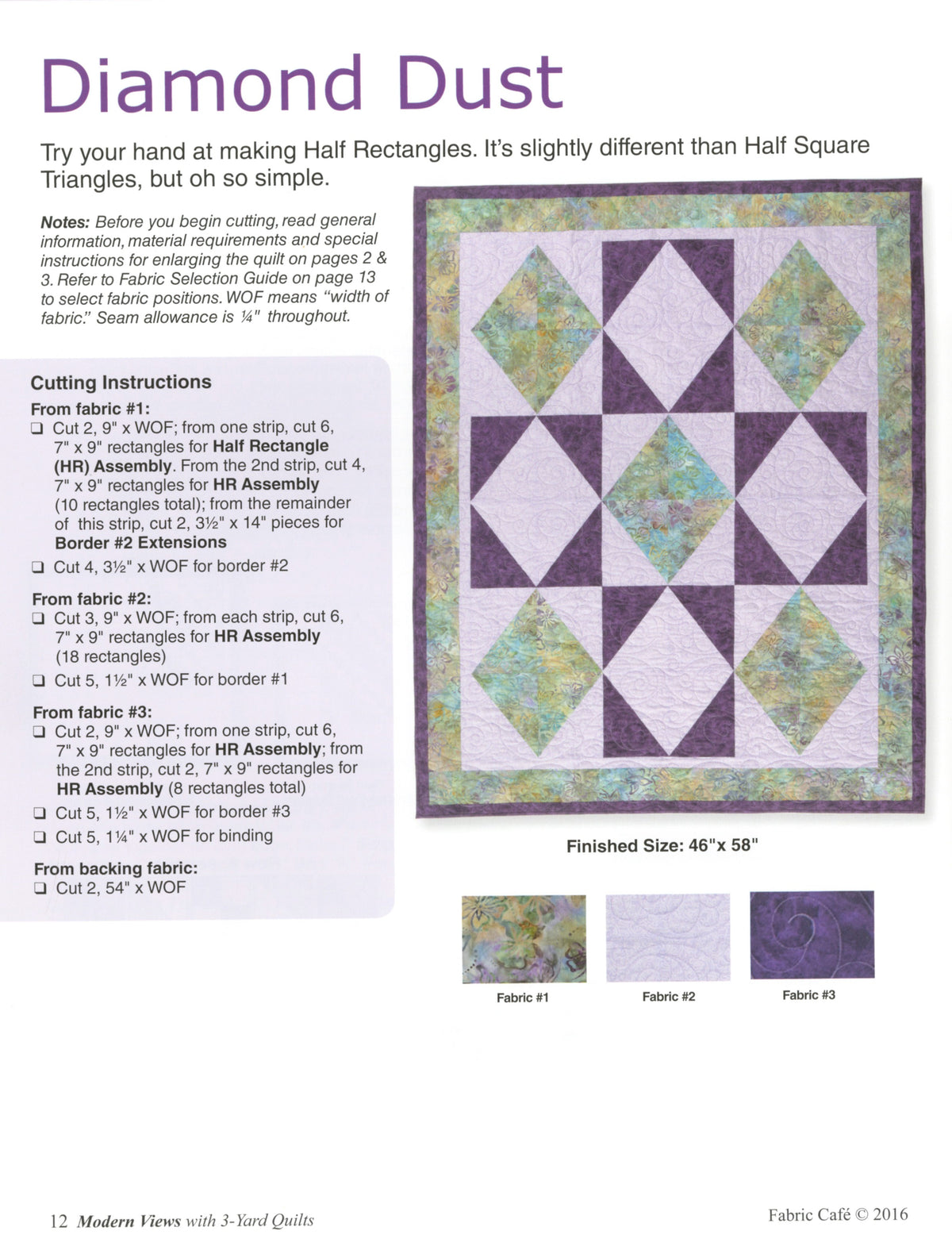 3-Yard Quilts - Modern views BOOK – project preview 6